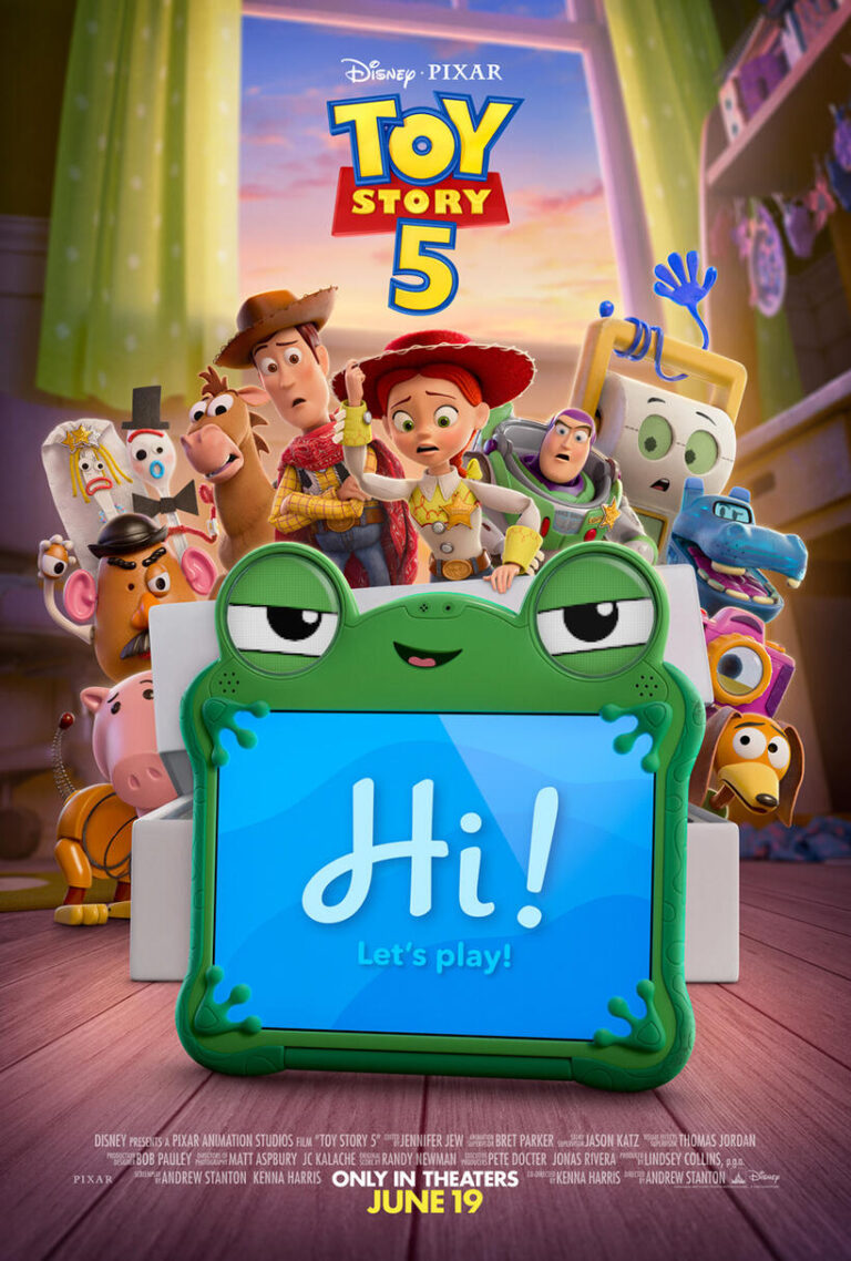 Poster art for "Toy Story 5" movie
